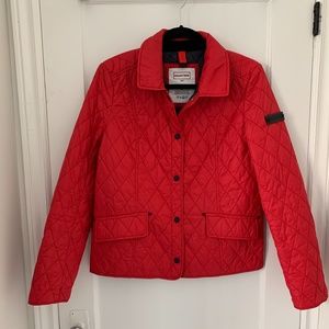 Hunter red quilted jacket